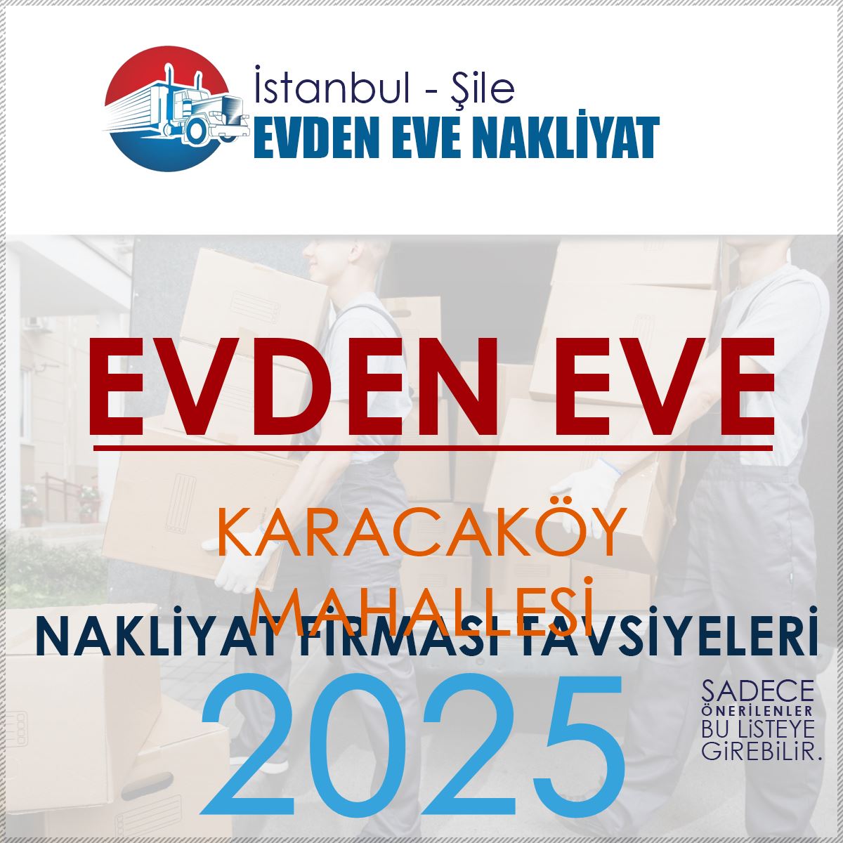 Karacaköy Evden Eve Nakliyat Firmaları